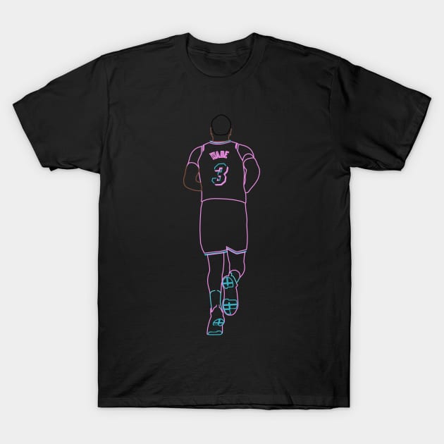 Dwyane Wade Miami Vice Neon Dwyane Wade T Shirt TeePublic